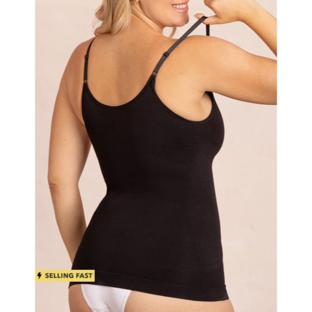 Empetua by Shapermint Womens M Scoop Neck Cami White 62001 Shaping Compression - Picture 8 of 9